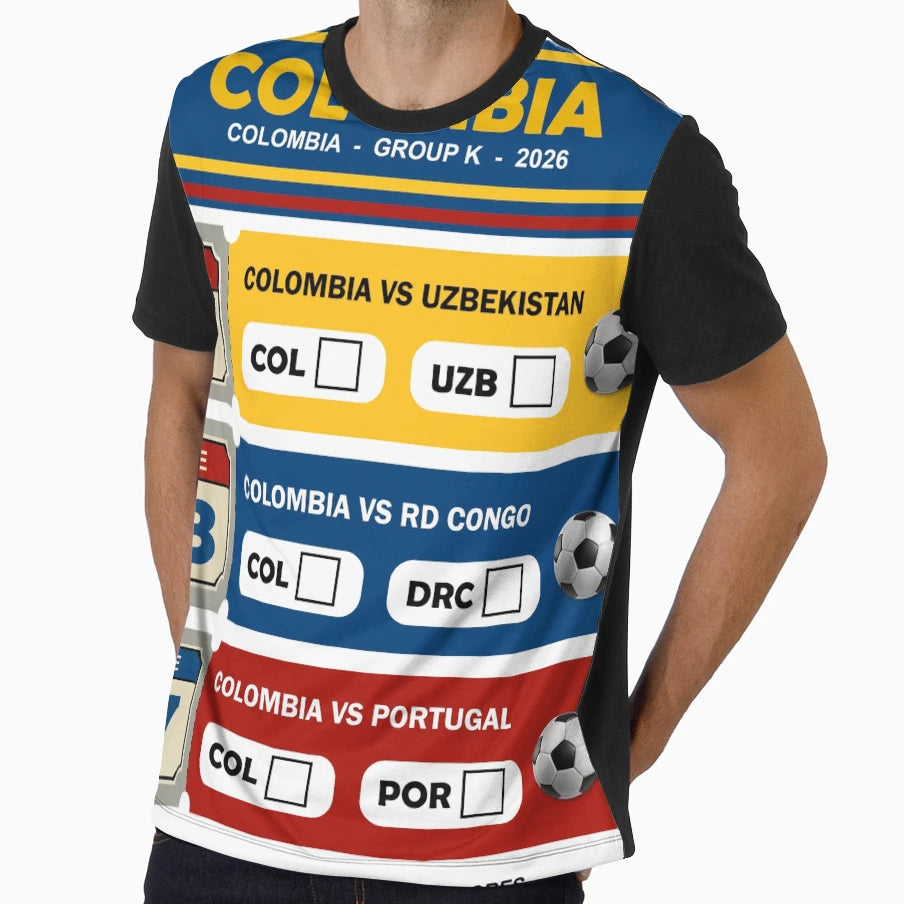 Colombia Soccer Fan 2026 World Cup T-Shirt - Streetwear Style for Adults - T-Shirt, Sweatshirt, Hoodie