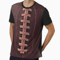 Leather Football T-Shirt - Graphic Print Men Women - T-Shirt, Sweatshirt, Hoodie