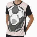 Soccer Ball Futbol Football T-Shirt - Custom Art Print Unisex - T-Shirt, Sweatshirt, Hoodie