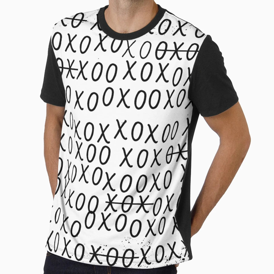 Xo Black And White T-Shirt - Minimalist Print Men Women - T-Shirt, Sweatshirt, Hoodie