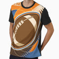 American Football Sport Ball T-Shirt - Novelty Apparel for Adults - T-Shirt, Sweatshirt, Hoodie