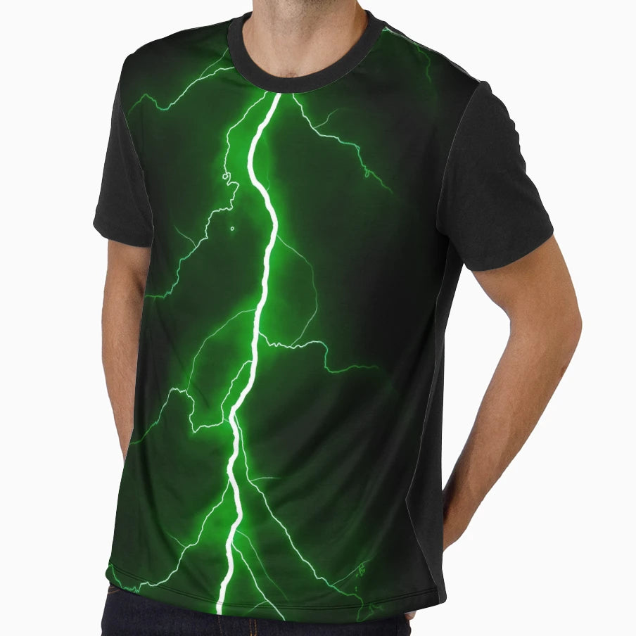 Green Thunder T-Shirt - Minimalist Print Men Women - T-Shirt, Sweatshirt, Hoodie