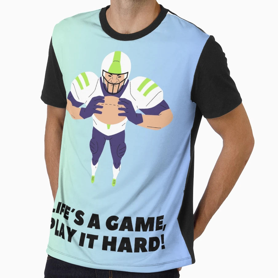 Life S Game Play It Hard T-Shirt - Novelty Apparel for Adults - T-Shirt, Sweatshirt, Hoodie