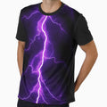 Purple Thunder T-Shirt - Streetwear Style for Adults - T-Shirt, Sweatshirt, Hoodie