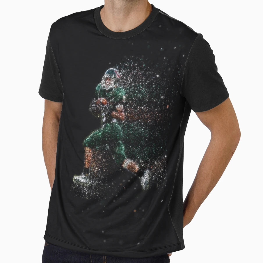 American Football Player Dynamic T-Shirt - Streetwear Style for Adults - T-Shirt, Sweatshirt, Hoodie