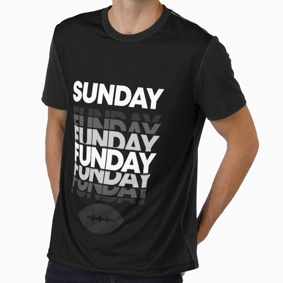 Sunday Funday Chicage Football T-Shirt - Trendy Graphic Men Women - T-Shirt, Sweatshirt, Hoodie