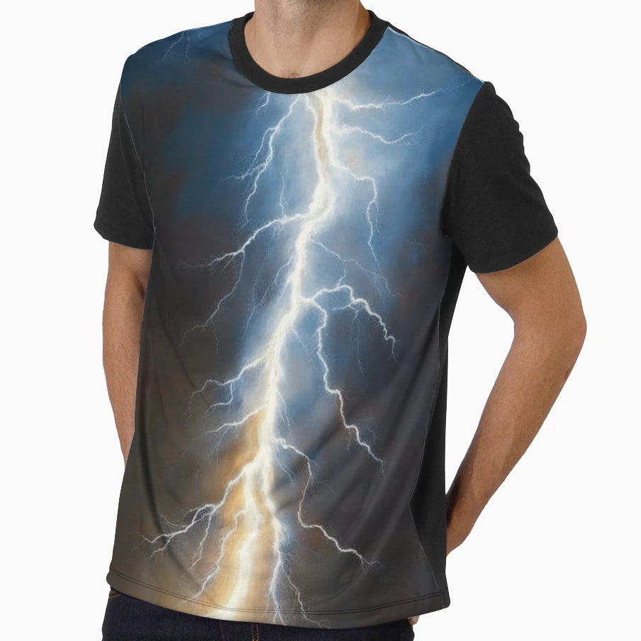 Lightning Strikes T-Shirt - Unique Graphic for Adults - T-Shirt, Sweatshirt, Hoodie