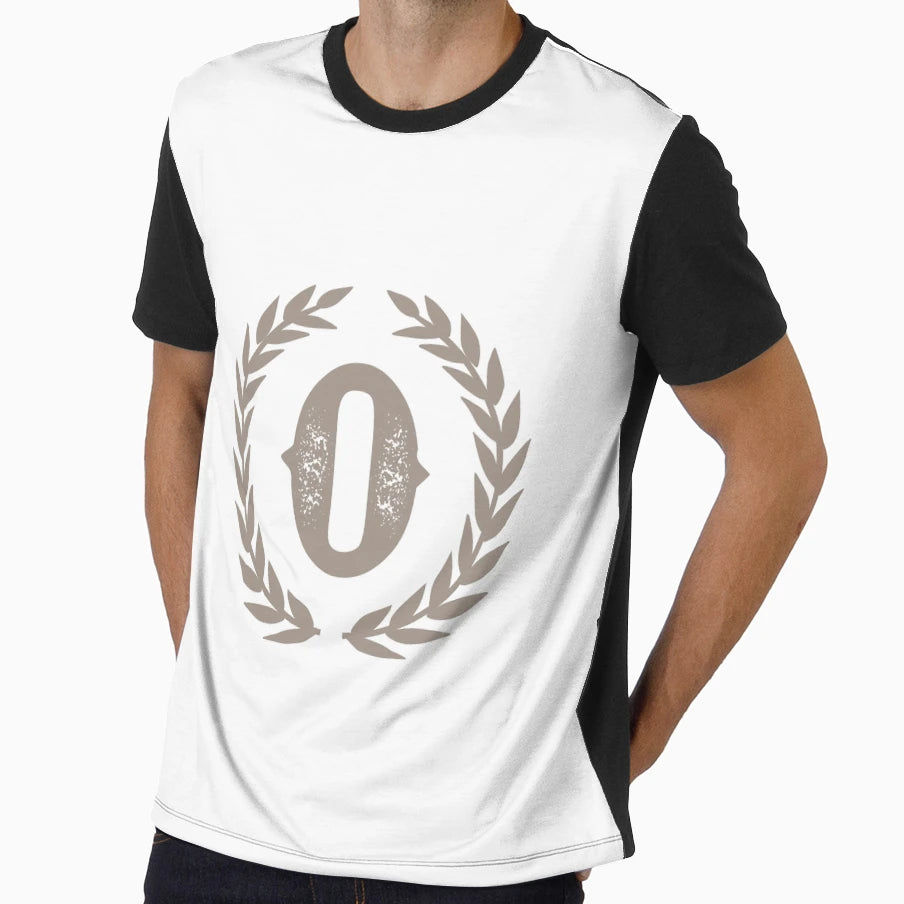 Beige Monogram Letter O T-Shirt - Aesthetic Graphic Unisex - T-Shirt, Sweatshirt, Hoodie
