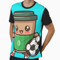 I Love You Both Coffee Football T-Shirt - Novelty Apparel Men Women - T-Shirt, Sweatshirt, Hoodie