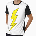 Yellow Lighting Vector T-Shirt - Casual Everyday Wear Men Women - T-Shirt, Sweatshirt, Hoodie