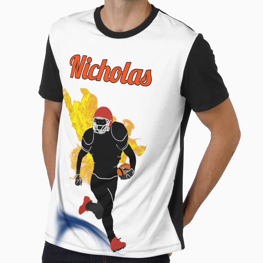 Nicholas American Football Champion T-Shirt - Custom Art Print Unisex - T-Shirt, Sweatshirt, Hoodie