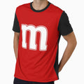 M M Red Chocolate Halloween Costume T-Shirt - Aesthetic Graphic Men Women - T-Shirt, Sweatshirt, Hoodie