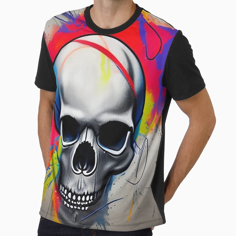 Colored Skull T-Shirt - Casual Everyday Wear for Adults - T-Shirt, Sweatshirt, Hoodie
