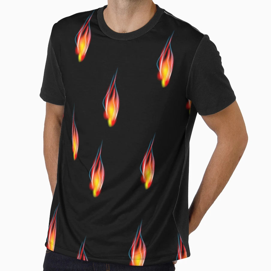 Flames T-Shirt - Fun Novelty Design for Adults - T-Shirt, Sweatshirt, Hoodie