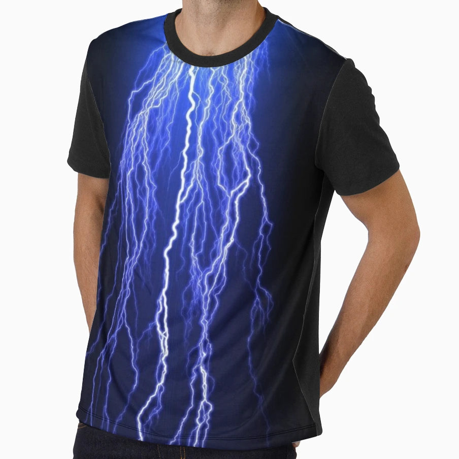 Little Blue Lightning T-Shirt - Fun Novelty Design Unisex - T-Shirt, Sweatshirt, Hoodie