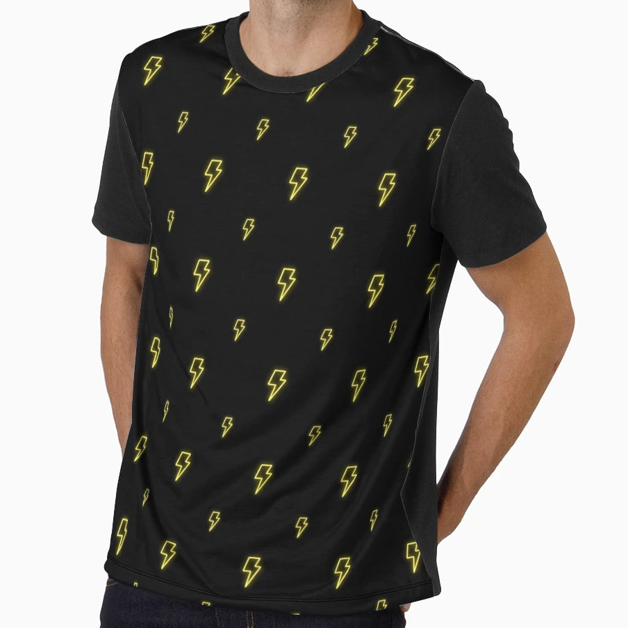 Neon Video Game Lightning Bolts T-Shirt - Fun Novelty Design Unisex - T-Shirt, Sweatshirt, Hoodie
