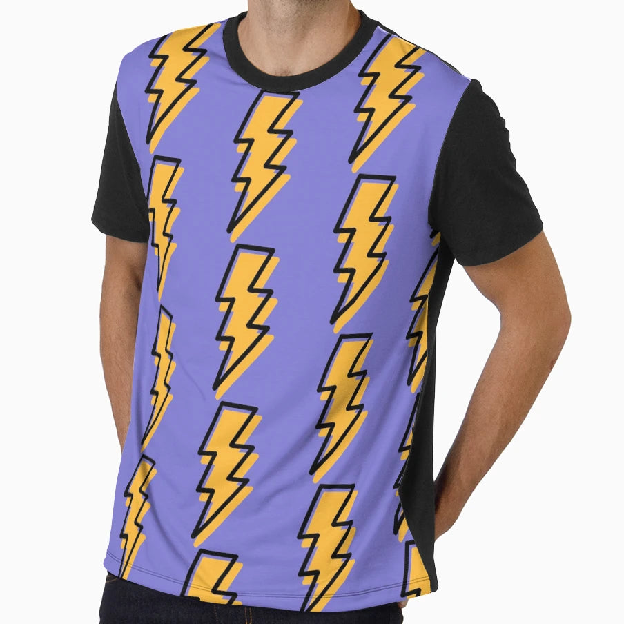 Lightening Pattern T-Shirt - Novelty Apparel for Adults - T-Shirt, Sweatshirt, Hoodie