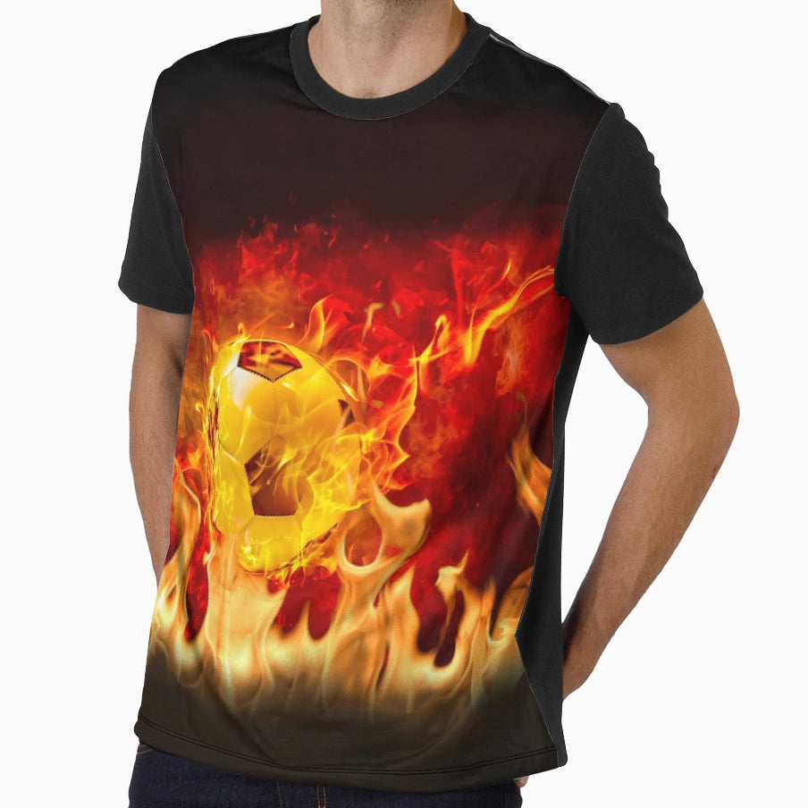 Football Fire Masks T-Shirt - Unique Graphic Men Women - T-Shirt, Sweatshirt, Hoodie