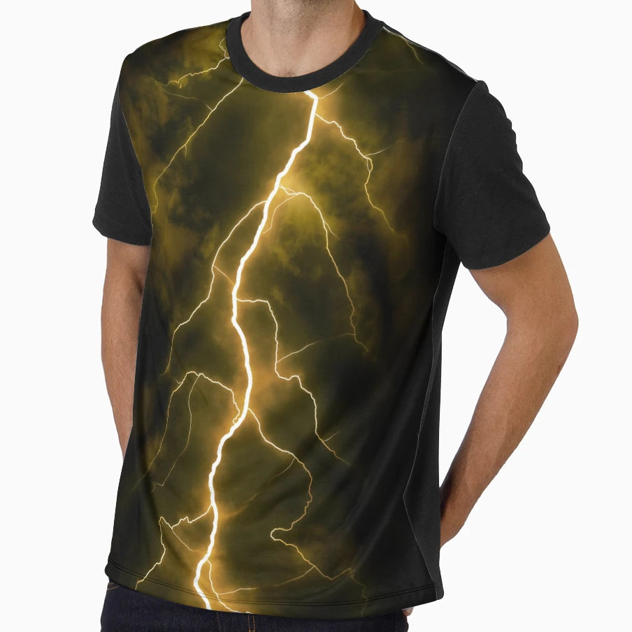 Yellow Lightning T-Shirt - Fun Novelty Design Unisex - T-Shirt, Sweatshirt, Hoodie