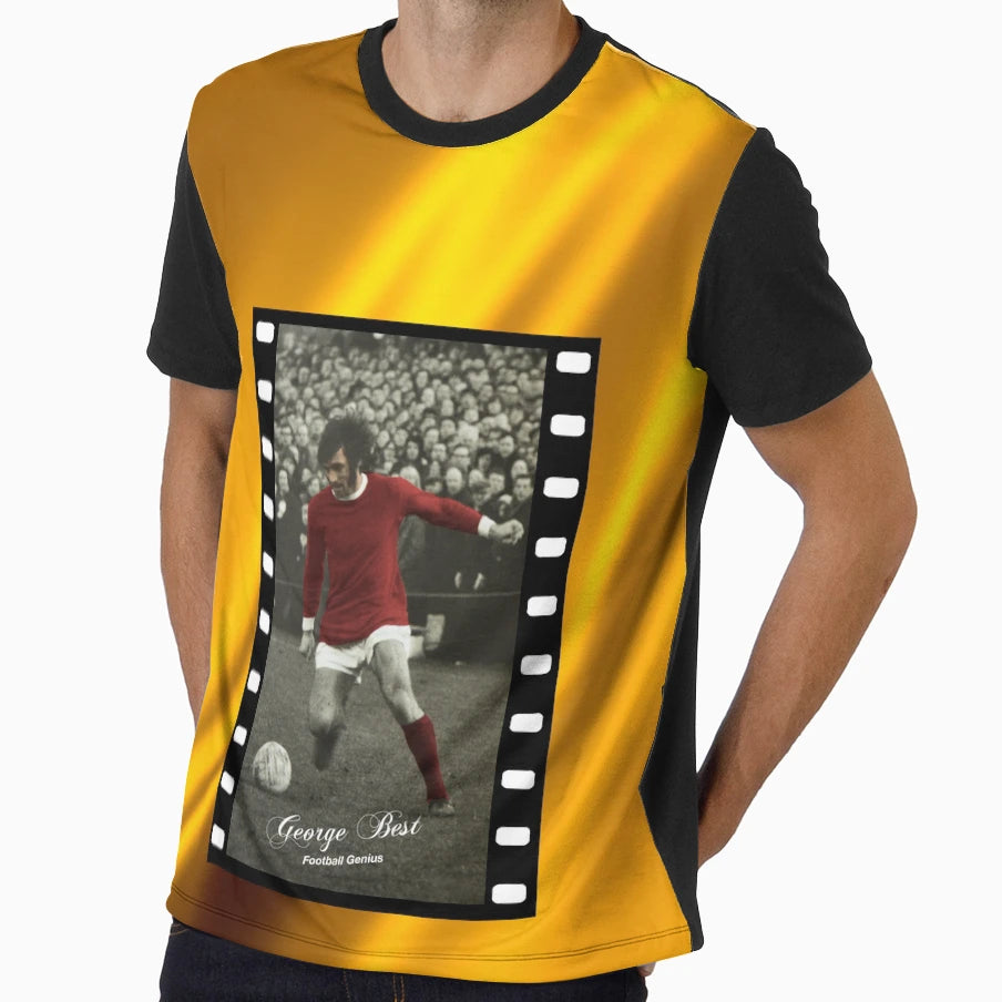 George Best Football Genius T-Shirt - Aesthetic Graphic Men Women - T-Shirt, Sweatshirt, Hoodie