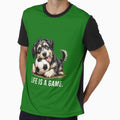 Life Is Game Soccer Scruffy Dog T-Shirt - Streetwear Style Unisex - T-Shirt, Sweatshirt, Hoodie