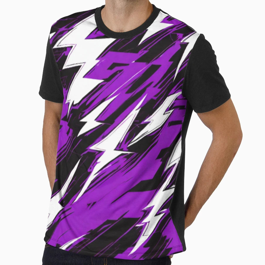 Purple Lightning T-Shirt - Novelty Apparel Men Women - T-Shirt, Sweatshirt, Hoodie