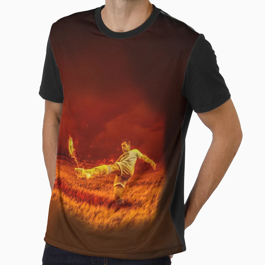 Football Fire Masks T-Shirt - Fun Novelty Design Unisex - T-Shirt, Sweatshirt, Hoodie
