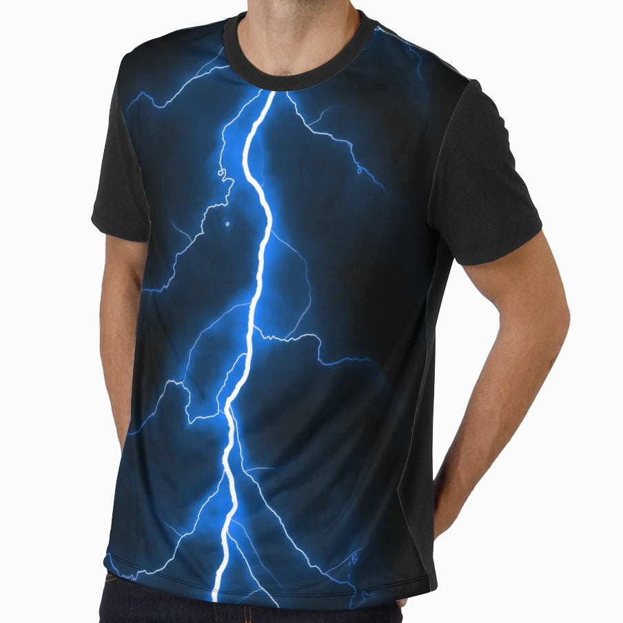 Blue Thunder T-Shirt - Minimalist Print for Adults - T-Shirt, Sweatshirt, Hoodie