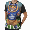 Super Bowl Cat Football Cat Sunday T-Shirt - Aesthetic Graphic for Adults - T-Shirt, Sweatshirt, Hoodie