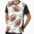 Football Pattern T-Shirt - Novelty Apparel Men Women - T-Shirt, Sweatshirt, Hoodie