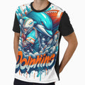 Miami Dolphins Graffiti T-Shirt - Unique Graphic for Adults - T-Shirt, Sweatshirt, Hoodie