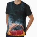 Burning Football Germany T-Shirt - Casual Everyday Wear Men Women - T-Shirt, Sweatshirt, Hoodie