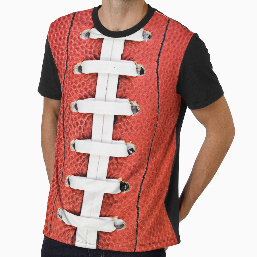 Football Close Up View Football T-Shirt - Casual Everyday Wear for Adults - T-Shirt, Sweatshirt, Hoodie