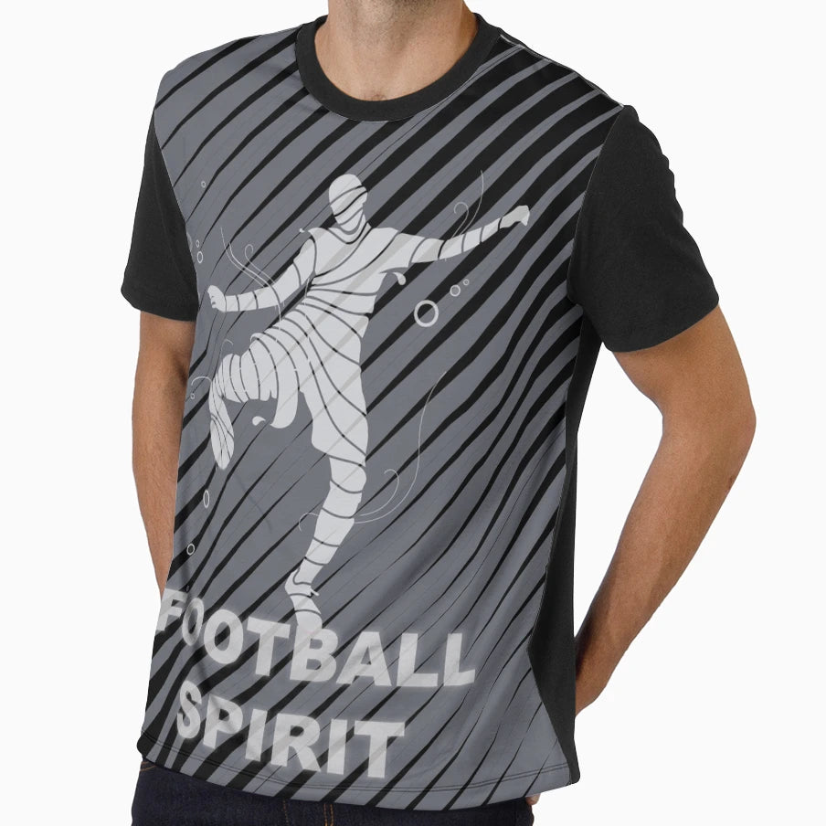 Football Spirit T-Shirt - Custom Art Print Unisex - T-Shirt, Sweatshirt, Hoodie