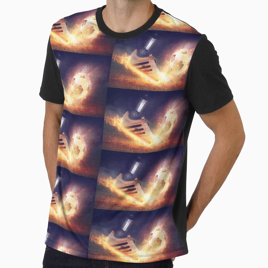 Robotic Fire Ball T-Shirt - Aesthetic Graphic for Adults - T-Shirt, Sweatshirt, Hoodie