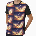 Robotic Fire Ball T-Shirt - Aesthetic Graphic for Adults - T-Shirt, Sweatshirt, Hoodie