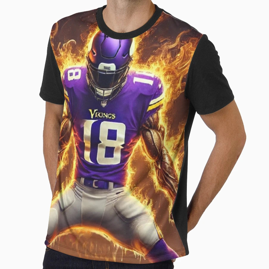 18Flames T-Shirt - Fun Novelty Design for Adults - T-Shirt, Sweatshirt, Hoodie