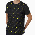 Yellow Electric Thunderbolts Black T-Shirt - Aesthetic Graphic Men Women - T-Shirt, Sweatshirt, Hoodie