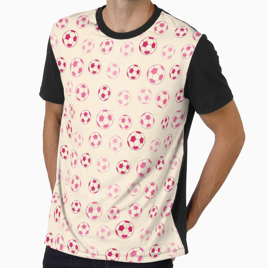 Football Pattern T-Shirt - Graphic Print Men Women - T-Shirt, Sweatshirt, Hoodie