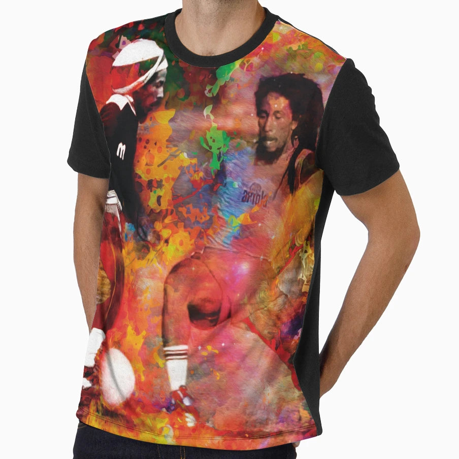 Football Rasta T-Shirt - Custom Art Print Men Women - T-Shirt, Sweatshirt, Hoodie