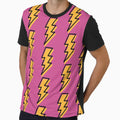 Lightening Pattern T-Shirt - Graphic Print Men Women - T-Shirt, Sweatshirt, Hoodie