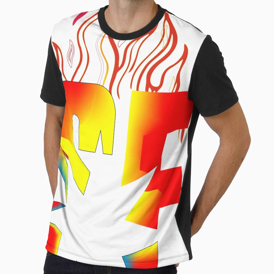 S Flames T-Shirt - Aesthetic Graphic for Adults - T-Shirt, Sweatshirt, Hoodie
