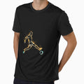 Burning Gold Neon Soccer Kick T-Shirt - Fun Novelty Design for Adults - T-Shirt, Sweatshirt, Hoodie