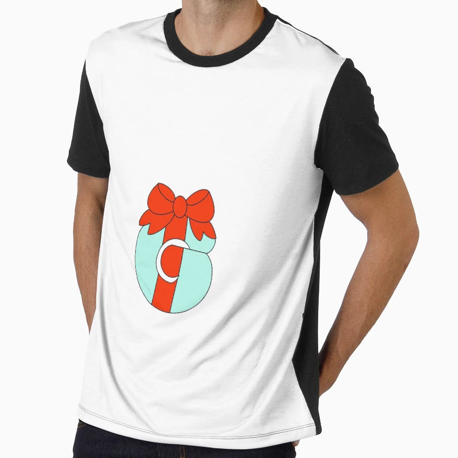 G Initial Festive Letter Gifts T-Shirt - Graphic Print Unisex - T-Shirt, Sweatshirt, Hoodie