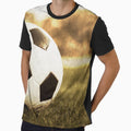 Soccer Ball Grass T-Shirt - Minimalist Print Men Women - T-Shirt, Sweatshirt, Hoodie
