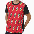 Red Lightning T-Shirt - Unique Graphic Men Women - T-Shirt, Sweatshirt, Hoodie