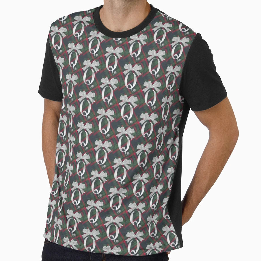 Glorious Red And Green Plaid Glittering T-Shirt - Graphic Print Men Women - T-Shirt, Sweatshirt, Hoodie