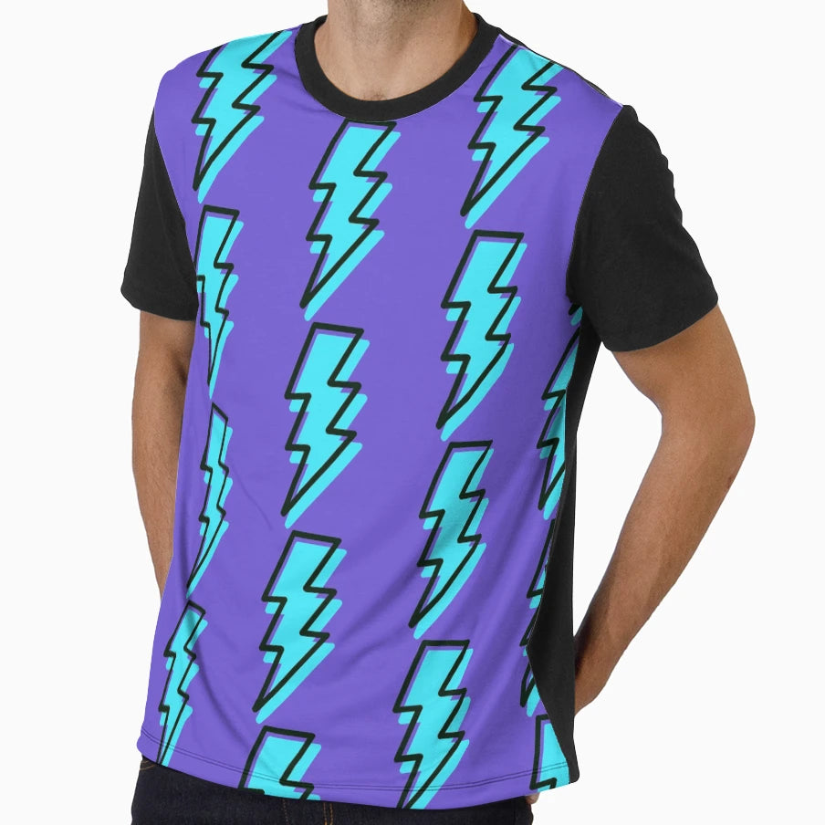 Lightening Pattern T-Shirt - Fun Novelty Design Unisex - T-Shirt, Sweatshirt, Hoodie