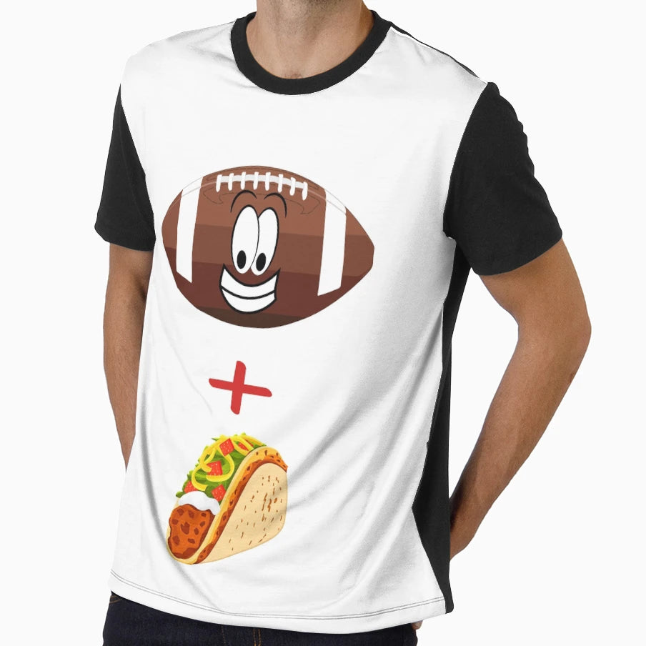 Football And Tacos 9 T-Shirt - Graphic Print for Adults - T-Shirt, Sweatshirt, Hoodie