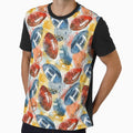 Watercolor American Football T-Shirt - Casual Everyday Wear Men Women - T-Shirt, Sweatshirt, Hoodie